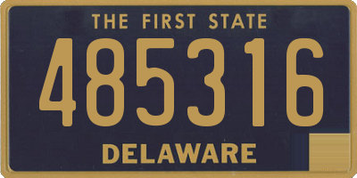 DE license plate 485316