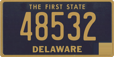 DE license plate 48532