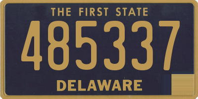 DE license plate 485337