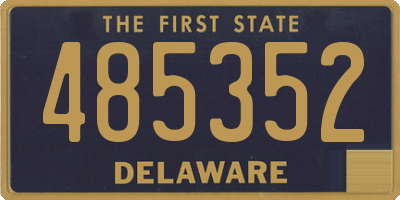 DE license plate 485352