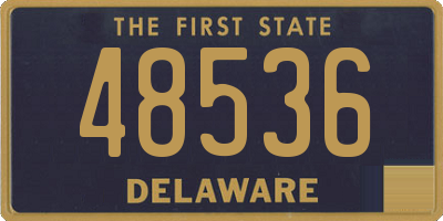 DE license plate 48536