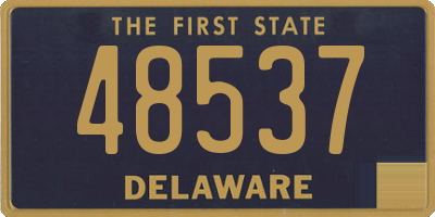 DE license plate 48537