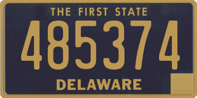 DE license plate 485374