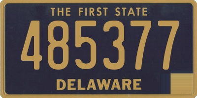 DE license plate 485377