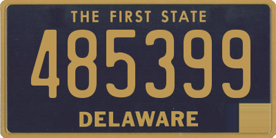 DE license plate 485399