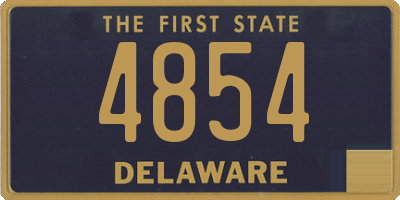 DE license plate 4854