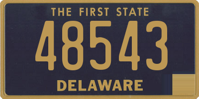 DE license plate 48543