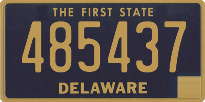 DE license plate 485437
