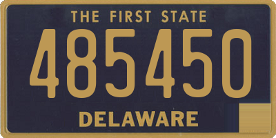 DE license plate 485450