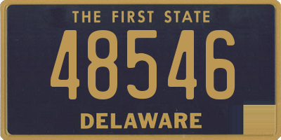 DE license plate 48546