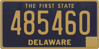 DE license plate 485460