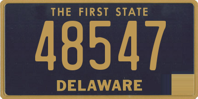 DE license plate 48547