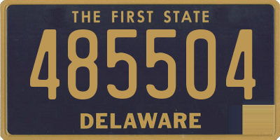 DE license plate 485504
