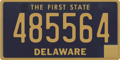 DE license plate 485564