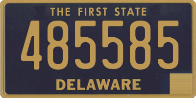 DE license plate 485585