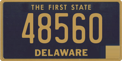 DE license plate 48560