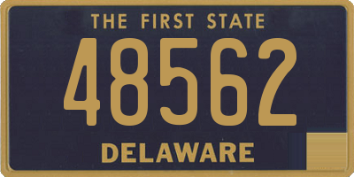 DE license plate 48562