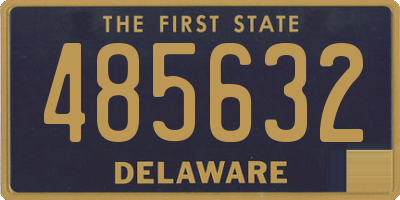 DE license plate 485632