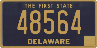 DE license plate 48564