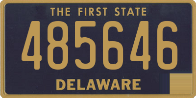 DE license plate 485646