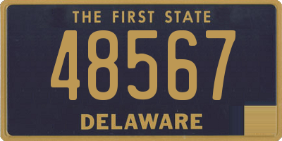 DE license plate 48567