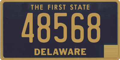 DE license plate 48568