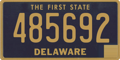 DE license plate 485692