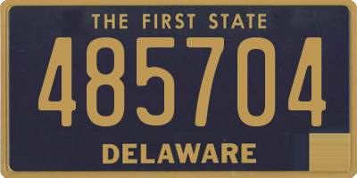DE license plate 485704