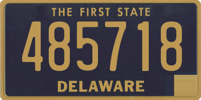 DE license plate 485718