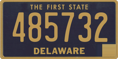 DE license plate 485732