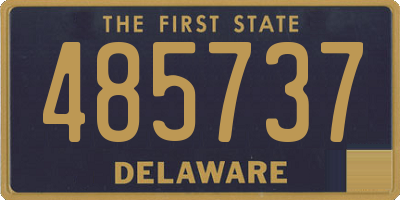 DE license plate 485737