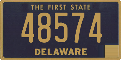 DE license plate 48574