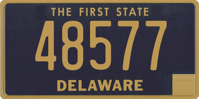 DE license plate 48577