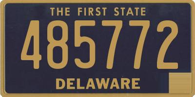 DE license plate 485772