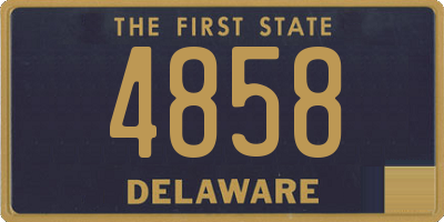 DE license plate 4858