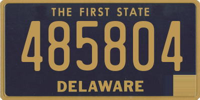 DE license plate 485804