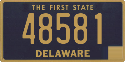 DE license plate 48581