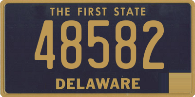 DE license plate 48582