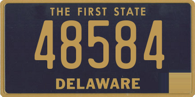 DE license plate 48584