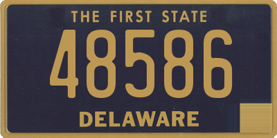 DE license plate 48586