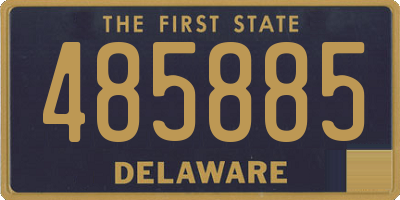 DE license plate 485885
