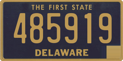 DE license plate 485919