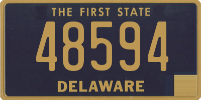 DE license plate 48594