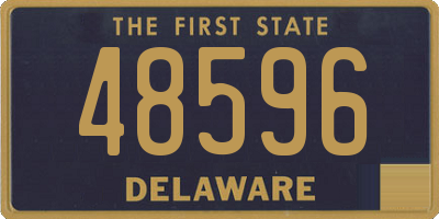 DE license plate 48596