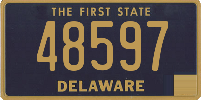 DE license plate 48597