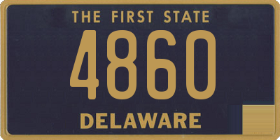 DE license plate 4860