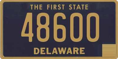 DE license plate 48600