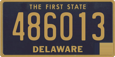 DE license plate 486013