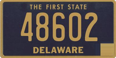 DE license plate 48602