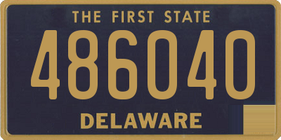 DE license plate 486040